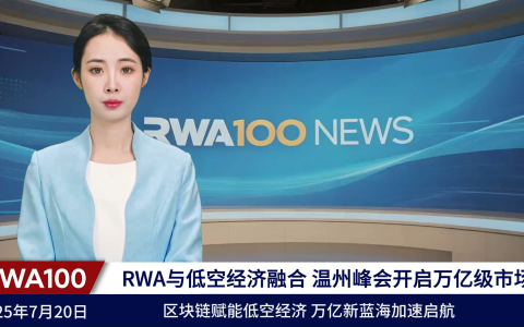 RWA与低空经济融合,温州峰会开启万亿级市场