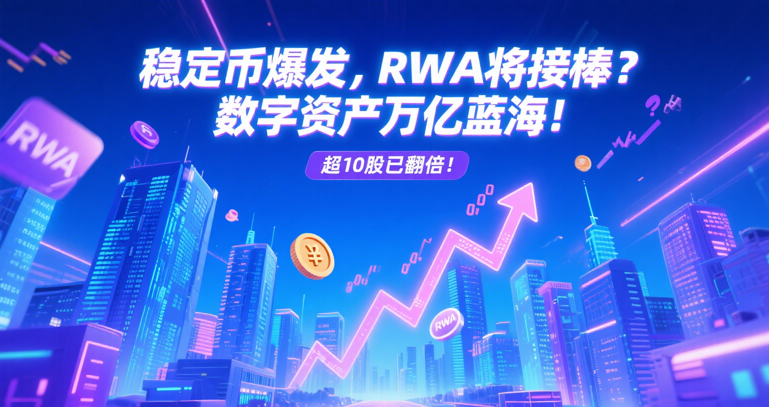 稳定币爆发，RWA将接棒？数字资产万亿蓝海！超10股已翻倍！