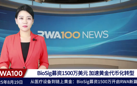 BioSig募资1500万美元，加速黄金代币化转型